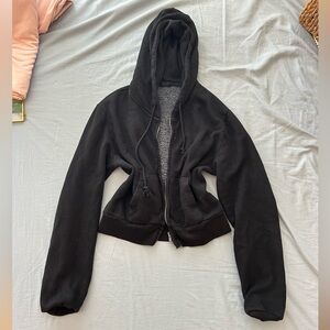 Brandy Melville crop zip up
